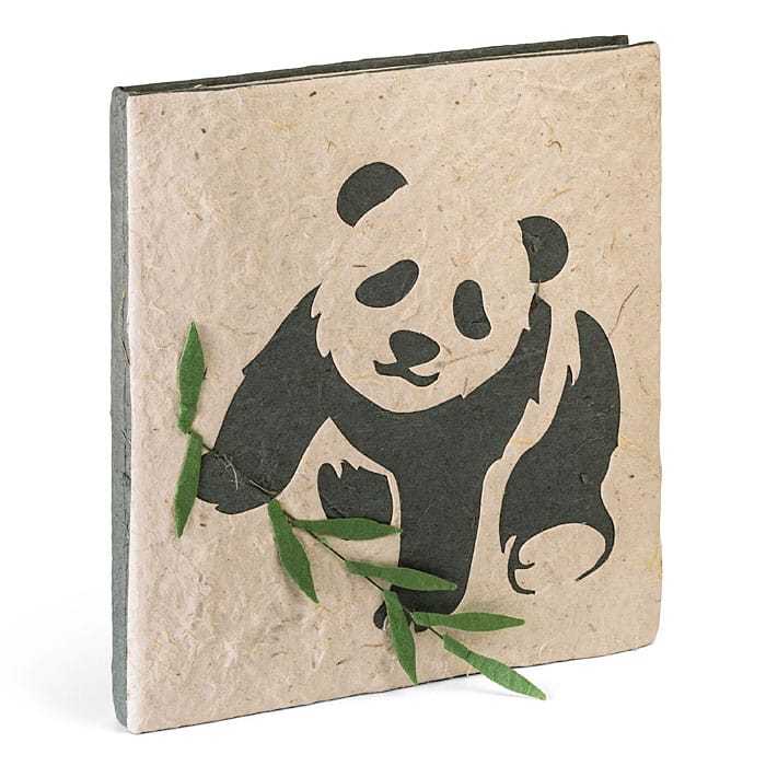 This journal is recycled from Panda poo!