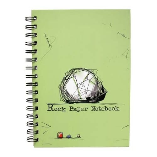 rock paper notebook